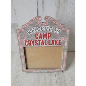 Spirit Halloween welcome to Camp Crystal‎ Lake photo frame decor